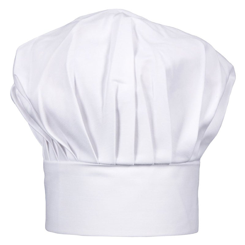 CHEFSKIN Chef Hat Adjustable White Children Child Kids fits 3-13 Light Twill Fabric (White) - Image 1
